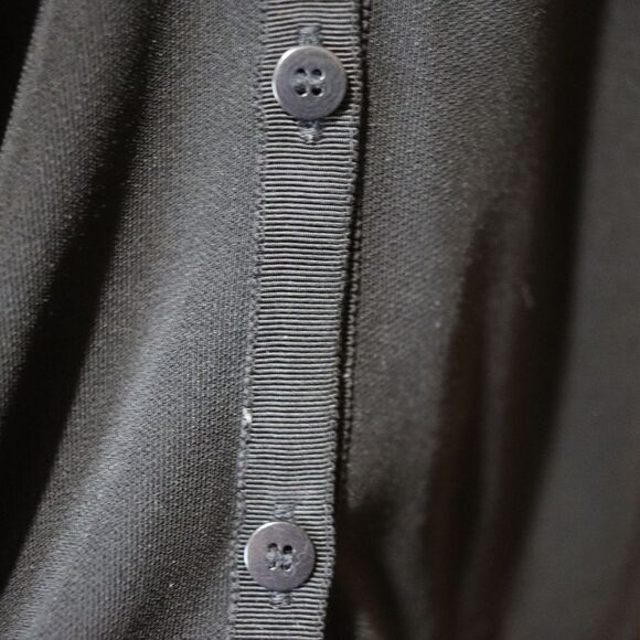 DKNY Black Cardigan with Sparkly Trim Large - Picture 8 of 14